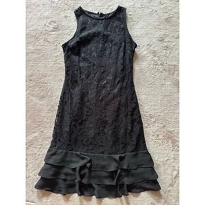 Julia‎ Jordan Dress Womens Lace Mini A Line Stretch Whimsigoth Fairy A Line Sz 4